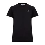 Moschino Bomull T-shirt med rund hals Black, Dam