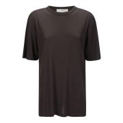 Studio Nicholson Lyocell Crew Neck T-Shirt Brown, Dam