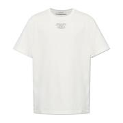 Golden Goose T-shirt med logotyp Beige, Herr