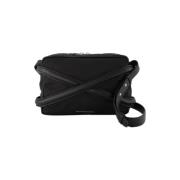 Alexander McQueen Laeder crossbodyvskor Black, Herr