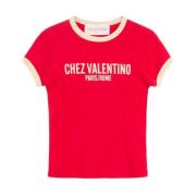 Valentino Garavani Röd T-shirt Damkläder Red, Dam