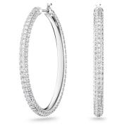 Swarovski Kristall Hoop Örhängen Dextera Kollektion White, Dam