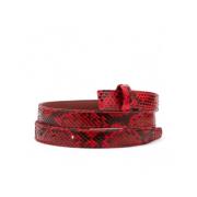 Claris Virot Python Ruby Baby Bälte Red, Dam