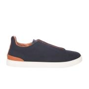 Ermenegildo Zegna Triple Stitch Sneaker Black, Herr