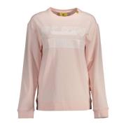 Plein Sport Rosa Långärmad Sweatshirt med Tryck Pink, Dam