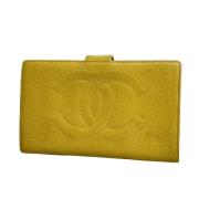 Chanel Vintage Pre-owned Laeder plnbcker Yellow, Dam