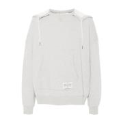 Golden Goose Melangeeffekt Hoodie med Slogantryck Gray, Herr