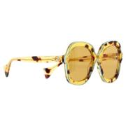 Gucci Vintage Pre-owned Plast solglasgon Brown, Dam