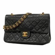 Chanel Vintage Pre-owned Laeder axelremsvskor Black, Dam