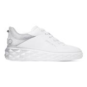 Jimmy Choo Vita Silver Sneakers för en stilren look White, Dam