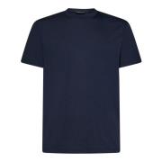 Tom Ford Marinblå Uppgradering Ribbad Crewneck T-shirt Blue, Herr