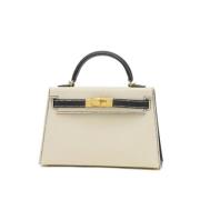 Hermès Vintage Pre-owned Laeder handvskor Beige, Dam