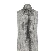 Dolce & Gabbana Stilig Top med Unik Design Gray, Dam