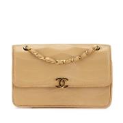 Chanel Vintage Pre-owned Laeder chanel-vskor Beige, Dam