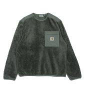 Carhartt Wip Thyme Crewneck Sweatshirt med dragkedja ficka Green, Herr