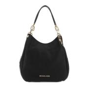 Michael Kors Svart läder Lillie axelväska Black, Dam