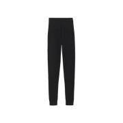 Saint Laurent Kashmir Svarta Leggings Elegant Black, Dam