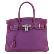 Hermès Vintage Pre-owned Laeder handvskor Purple, Dam