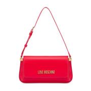 Love Moschino Röd Axelväska Stiligt Damtillbehör Red, Dam