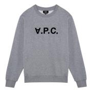 A.p.c. Crewneck Sweatshirt Gray, Herr