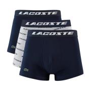 Lacoste 3-Pack Stretch Bomullsboxers - Blå Multicolor, Herr