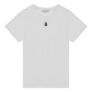 Alexander McQueen Kortärmad rund hals T-shirt White, Dam