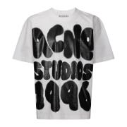 Acne Studios Oversized Front Print T-Shirt Multicolor, Herr