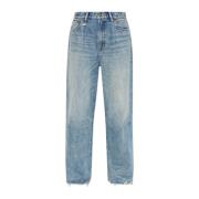 R13 Jeans med vintageeffekt Blue, Dam