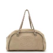 Chanel Vintage Pre-owned Laeder chanel-vskor Beige, Dam