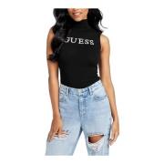 Guess Räfflad Topp Misti Black, Dam