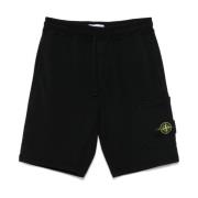 Stone Island Svarta Bermuda Shorts för Män Black, Herr