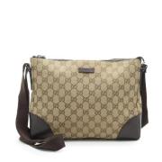 Gucci Vintage Pre-owned Canvas gucci-vskor Brown, Dam