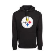 New Era Steelers Team Logo Svart Hoodie Black, Herr