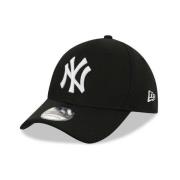 New Era Svart Trucker Logo Yankees Broderad Keps Black, Herr