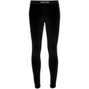 Tom Ford Svarta Leggings för Kvinnor Aw24 Black, Dam