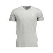 Sergio Tacchini Grå Bomull Logo Broderad T-shirt Gray, Herr