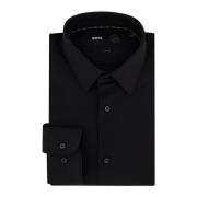 Hugo Boss Svart Business Skjorta Klänning Black, Herr