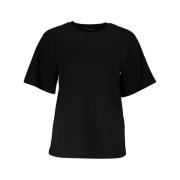 Cavalli Class Svart bomull T-shirt för kvinnor Black, Dam