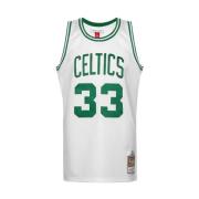 Mitchell & Ness Vit Celtics Larry Bird T-shirt White, Herr