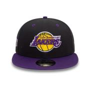 New Era Svart Lakers Lagfärg Keps Black, Herr