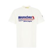 Moncler Vit Palm Angels Crew Neck T-shirt White, Herr