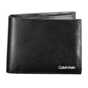 Calvin Klein Svart läderplånbok med RFID-lås Black, Unisex