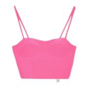 Cycle Rosa Bustier Top med Metalllogo Pink, Dam