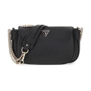 Guess Dam Crossbody Väska med Justerbar Rem Black, Dam