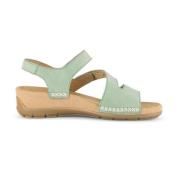 Gabor Justerbar Velcro Strap Dam Sandal - Grön Green, Dam