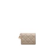 Dior Gardenia Plånbok med Charms Beige, Unisex