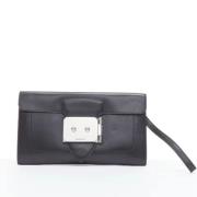 Hermès Vintage Pre-owned Laeder kuvertvskor Black, Dam