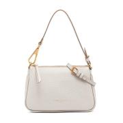 Gianni Chiarini Elegant Beige Läder Axelväska Beige, Dam