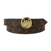 Louis Vuitton Vintage Pre-owned Laeder skrp Brown, Dam