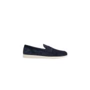 Church's Marinblå Mocka Saddle Loafers Blue, Herr